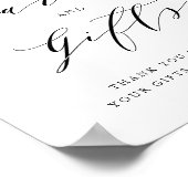 Blush Roze Magnolia en Hydrangea Kaarten en gesche Poster (Hoek)