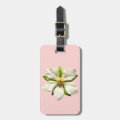 Blush Roze Magnolia Lente Blossom MOD Bloem 60s Bagagelabel (Voorkant verticaal)