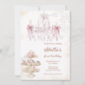 Blush Roze Marie Antoinette Uitnodiging (Voorkant)