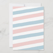 Blush Roze & Marine Twee Kleine Pompoen Baby Showe Kaart (Achterkant)