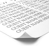 Blush roze marineslag blauwe vlinderzittingskaart poster (Hoek)