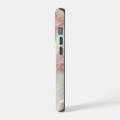 Blush roze marmer gepersonaliseerde iPhone case Hoesje (Linkerkant)