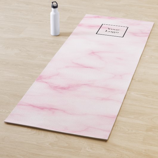 Blush roze marmer studio business logo yogamat (In situ)