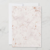 Blush roze marmer | Weddenfoto Hartelijk dank Bedankkaart (Achterkant)