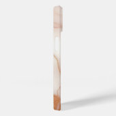 Blush Roze Marmeren iPhone 14 Hoesje met Gouden Ad (Achterkant / Rechts)