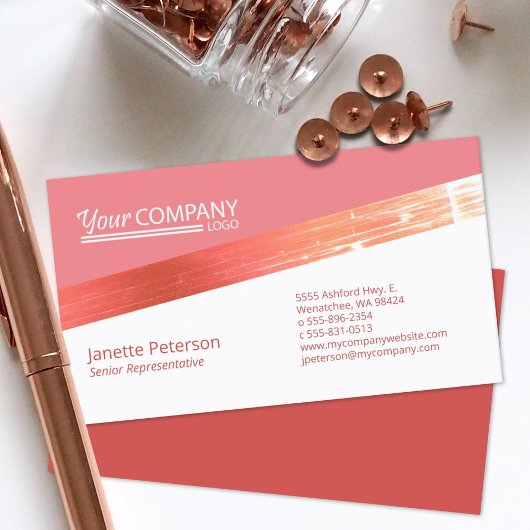 Blush roze, Mauve Visitekaartje