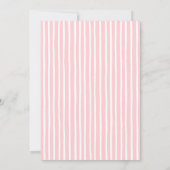 Blush Roze Meisje Bloemen Baby in Bloom Shower Kaart (Achterkant)