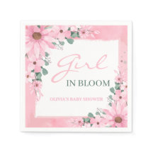 Blush Roze Meisje in bloei Baby shower