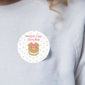 Blush Roze Meisje Stemming Baby Bet Onthullen Part Labels