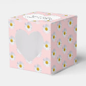 Blush roze met Daisies Favor Box Bedankdoosjes (Voorkant Zijde)