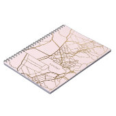 Blush roze met Gold look Map en Naam Notitieboek (Linkerzijde)