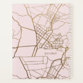 Blush roze met Gold look Map en Naam Planner (Achterkant)