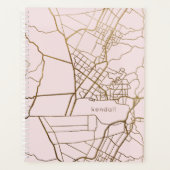 Blush roze met Gold look Map en Naam Planner (Voorkant)