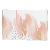 Blush roze met Gold Pillowcase Kussensloop (Achterkant)