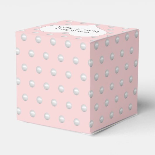 Blush roze met parels bedankdoosjes (Achterkant)