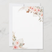 Blush roze Mexicaanse prinses Quinceanera Kaart (Achterkant)