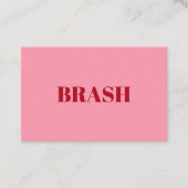 Blush roze minimalistisch Visitekaartje (Voorkant)