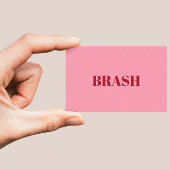 Blush roze minimalistisch Visitekaartje