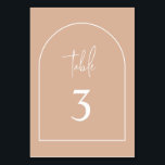Blush roze minimalistische arch Wedtable Number Kaart<br><div class="desc">© Gorjo Design. Gemaakt voor je via het Zazzle platform. // Hulp nodig bij het aanpassen van uw ontwerp? Heb je andere ideeën? Je kunt me direct aanraken (Zoe).</div>