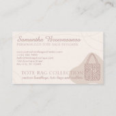 Blush Roze minimalistische esthetische vrouwelijke Visitekaartje (Achterkant)