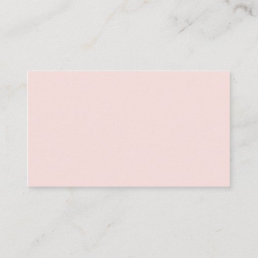 Blush Roze Minimalistische Typografie Luier Raffle Informatiekaartje (Achterkant)