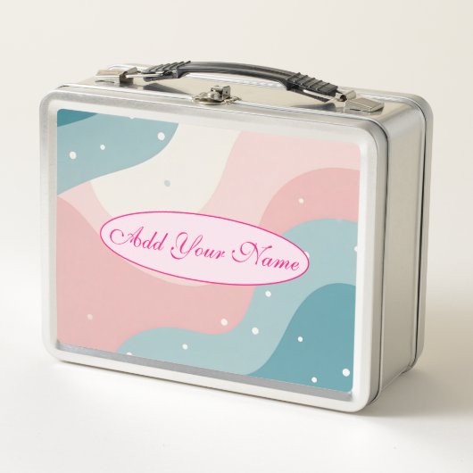 Blush Roze Mint Abstract Moderne Collectie (Voorkant)