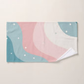 Blush Roze Mint Abstract Moderne Collectie Bad Handdoek (Handdoek)