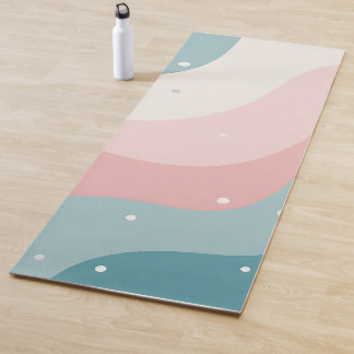 Blush Roze Mint Abstract Moderne Collectie Yogamat