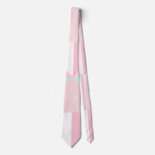 Blush Roze Mint Abstract Populaire Collectie Stropdas