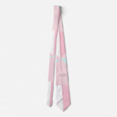 Blush Roze Mint Abstract Populaire Collectie Stropdas (Achterkant)