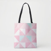 Blush Roze Mint Abstract Populaire Collectie Tote Bag (Voorkant)