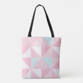 Blush Roze Mint Abstract Populaire Collectie Tote Bag (Achterkant)