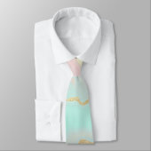 Blush Roze Mint Goud Luxe Populaire Collectie Stropdas (Gebonden)