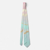 Blush Roze Mint Goud Luxe Populaire Collectie Stropdas (Achterkant)