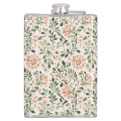 Blush Roze Mint Groen Vlinder Heupfles (Achterkant)