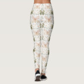 Blush Roze Mint Groen Vlinder Leggings (Achterkant)
