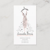 Blush roze Mode Druk op Hanger Visitekaartje (Achterkant)