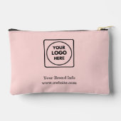 Blush Roze Modern | Aangepast Zakelijk Logo Ontwer Etui (Achterkant)