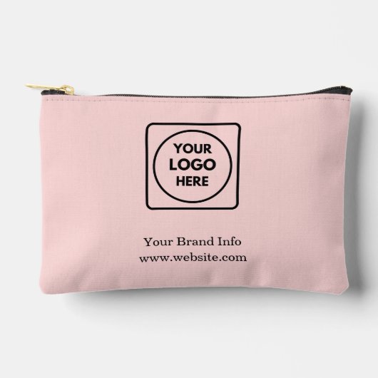 Blush Roze Modern | Aangepast Zakelijk Logo Ontwer Etui (Voorkant)