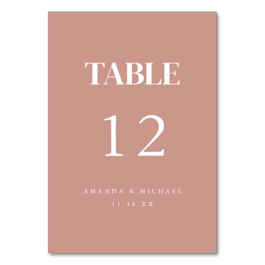 Blush roze moderne bruiloft kaart (Voorkant)