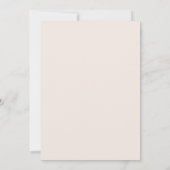 Blush Roze Moderne Elegante Minimale Monogram Brui Kaart (Achterkant)