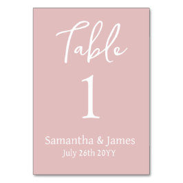 Blush Roze Moderne Elegantie Bruiloft Kaart