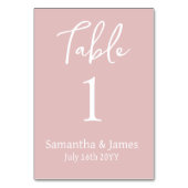 Blush Roze Moderne Elegantie Bruiloft Kaart (Voorkant)