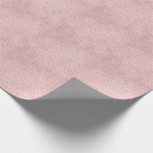 Blush Roze Moderne Faux Folie Lines Kerst Cadeaupapier (Hoek)