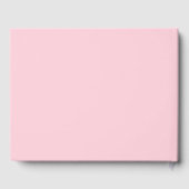 Blush roze moderne gepersonaliseerde bruiloft rece gastenboek (Achterkant)