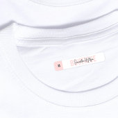 Blush Roze Moderne Kleding Sizing Label Merklabel