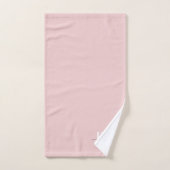 Blush roze moderne meisjesmonogram naam voor scrip bad handdoek (Handdoek)