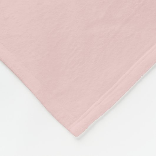Blush roze moderne meisjesmonogram naam voor scrip fleece deken (Hoek)