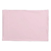 Blush roze moderne meisjesmonogram naam voor scrip kussensloop (Achterkant)