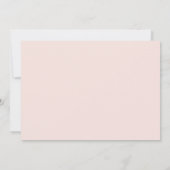Blush Roze Moderne Ronde Edge Lijst Foto Save The Date (Achterkant)